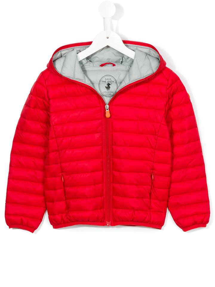 Save The Duck Kids Padded Coat, Boy's, Size: 6 Yrs, Red