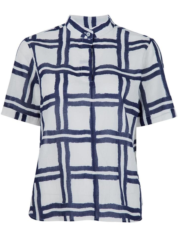 Creatures Of The Wind Check Print Shirt - White