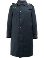 Thom Browne Hooded Coat - Blue