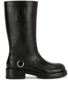 Raf Simons Ring Detail Mid-calf Boots - Black