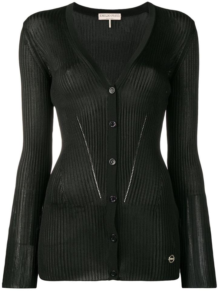 Emilio Pucci V-neck Cardigan - Black