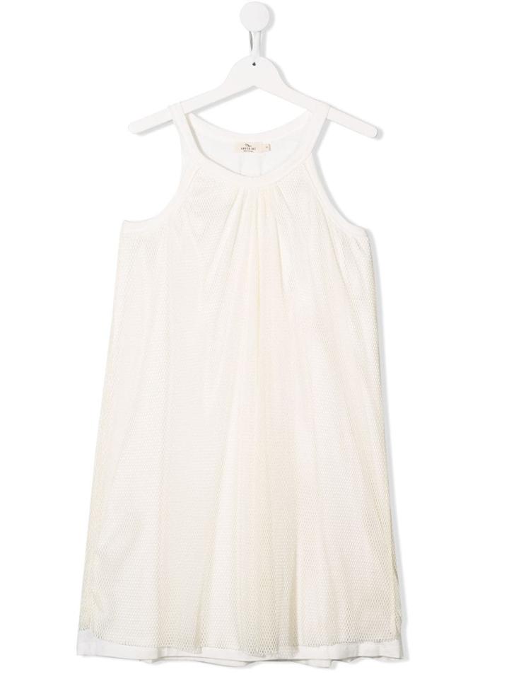 Andorine Mesh Style Dress - White