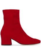 Dorateymur Red Suede Sybil 60 Ankle Boots