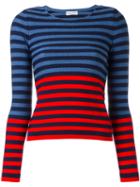 Sonia Rykiel Striped Jumper, Women's, Size: Small, Blue, Cotton/polyester