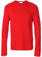 Ami Alexandre Mattiussi Crewneck Raglan Sleeves Sweater - Red