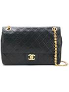 Chanel Vintage Classic Quilted Shoulder Bag - Black