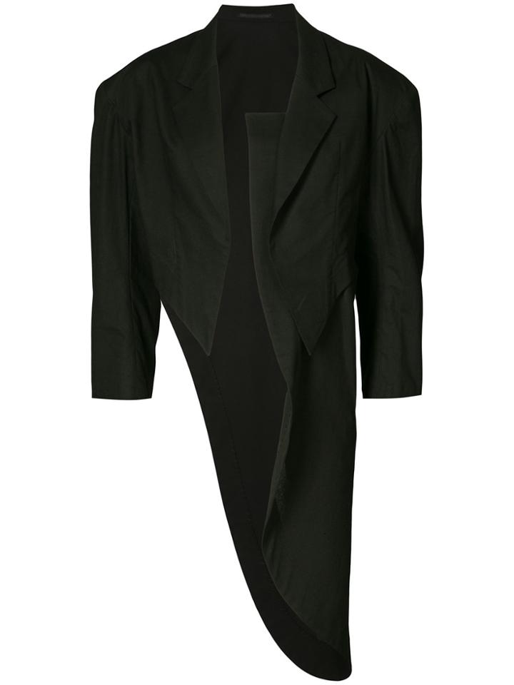 Yohji Yamamoto Asymmetric-cut Blazer - Black