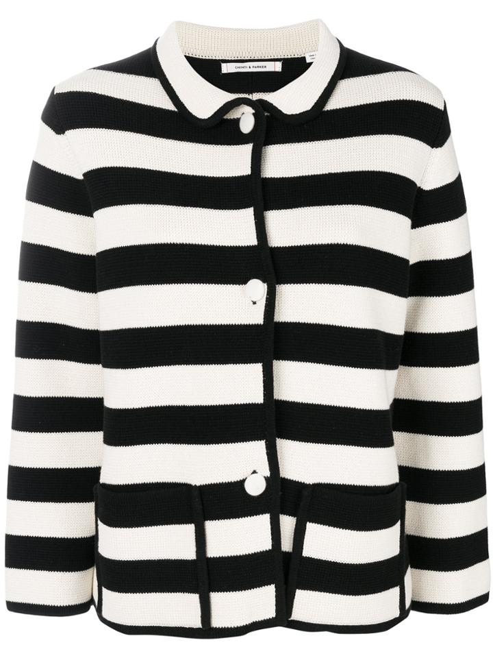 Chinti & Parker Piped Milano Jacket - Black