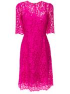 Dolce & Gabbana Lace Mini Dress - Pink & Purple
