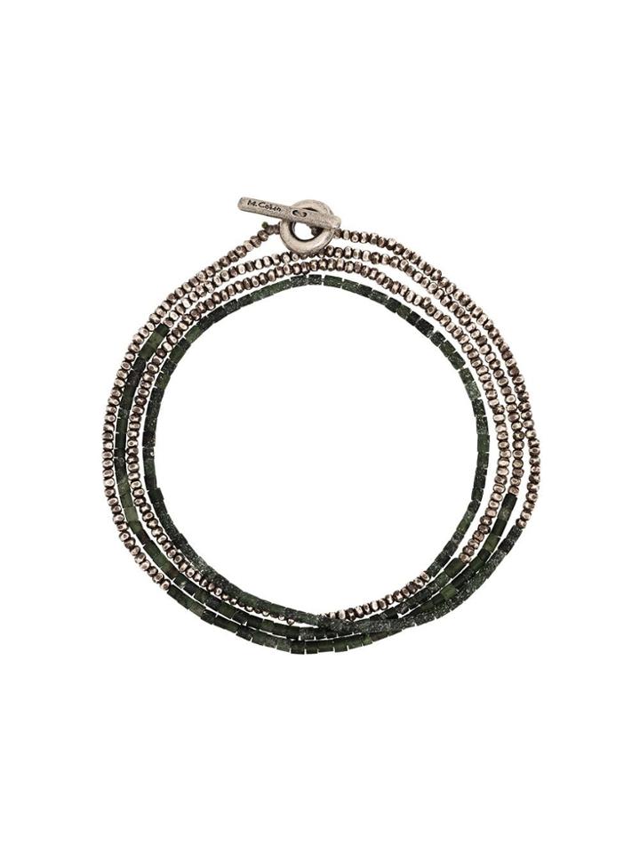M. Cohen Beaded Layered Bracelet - Silver