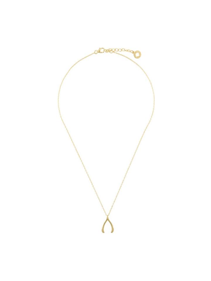 Nialaya Jewelry 'skyfall' Wishbone Necklace - Yellow & Orange