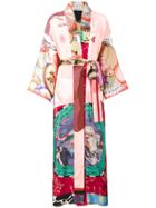 Rianna + Nina Long Multi-printed Kimono Jacket - Multicolour