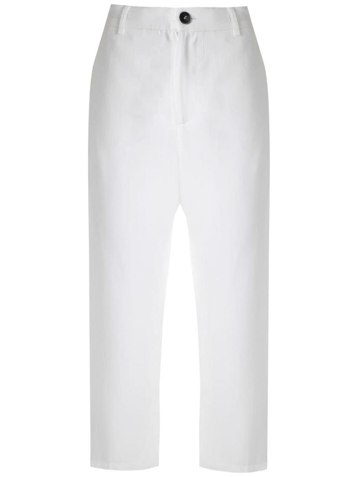 Uma Raquel Davidowicz Ada Cropped Trousers - White