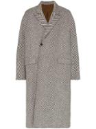 Haider Ackermann Oversized Diagonal-stripe Coat - Black