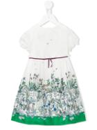 Gucci Kids - Floral Print Dress - Kids - Silk/cotton/viscose - 24-36 Mth, White