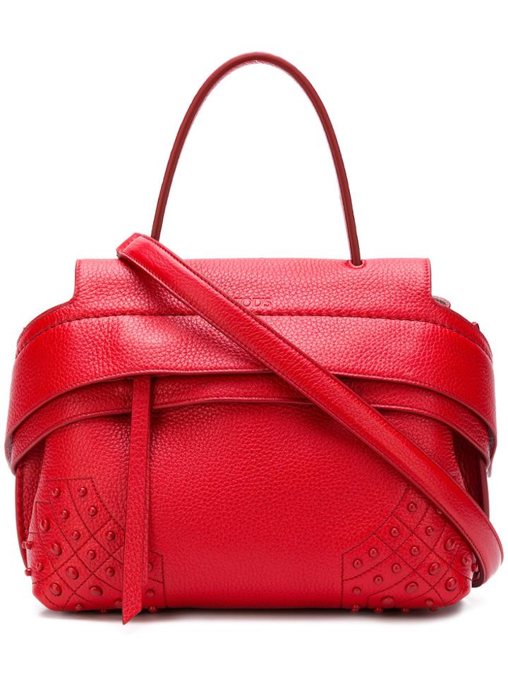 Tod's Wave Medium Tote - Red