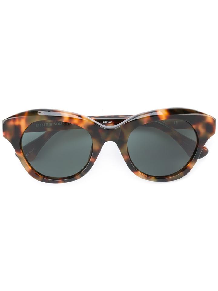 Dries Van Noten Eyewear Linda Farrow Gallery Sunglasses - Nude &