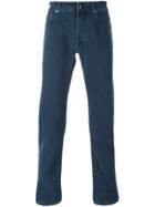 Jacob Cohen Stitched Accent Slim Jeans - Blue