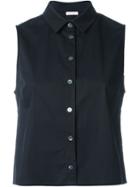 P.a.r.o.s.h. Sleeveless Shirt, Women's, Size: M, Black, Cotton/spandex/elastane