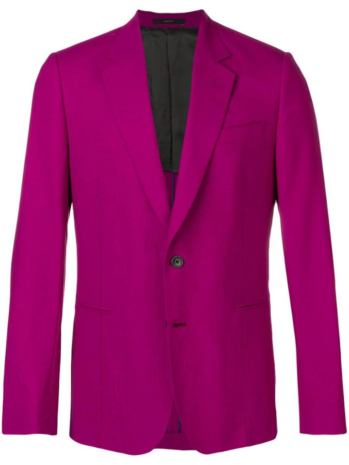 Paul Smith Fitted Blazer Jacket - Purple