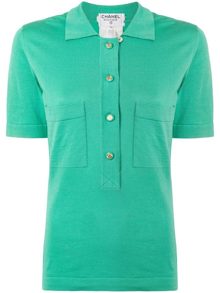 Chanel Pre-owned Short Sleeve Tops - Green