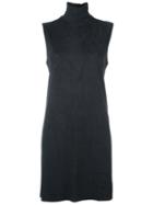 Mm6 Maison Margiela Turtleneck Shift Dress, Women's, Size: Medium, Black, Polyester/spandex/elastane