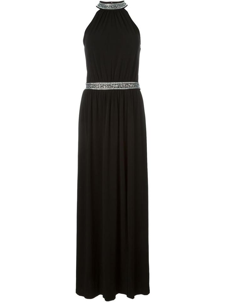 Michael Michael Kors Embellished Halterneck Collar Dress