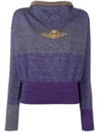 Vivienne Westwood Red Label Boat Neck Loose-fit Sweater, Women's, Size: Large, Blue, Polyamide/wool