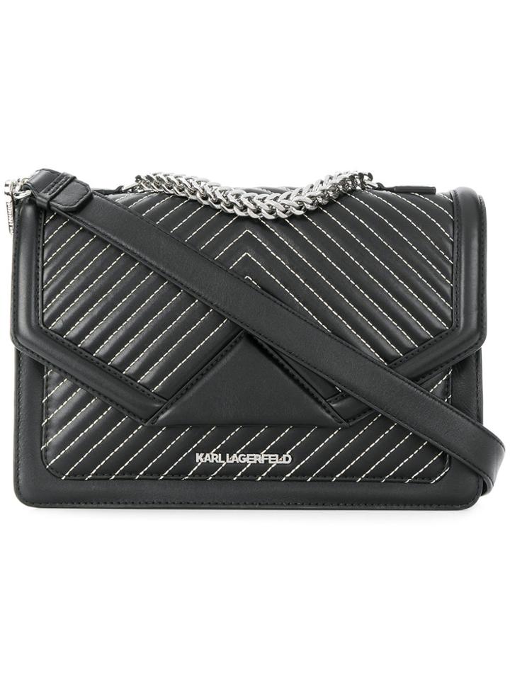 Karl Lagerfeld K/klassik Quilted Shoulder Bag - Black