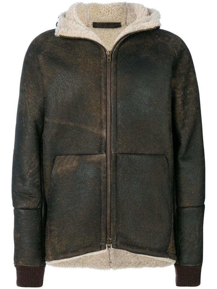 Salvatore Santoro Shearling Lined Jacket - Brown