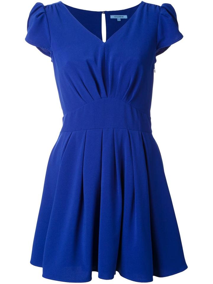 Guild Prime Petal-sleeve Mini Dress, Women's, Size: 34, Blue, Polyester