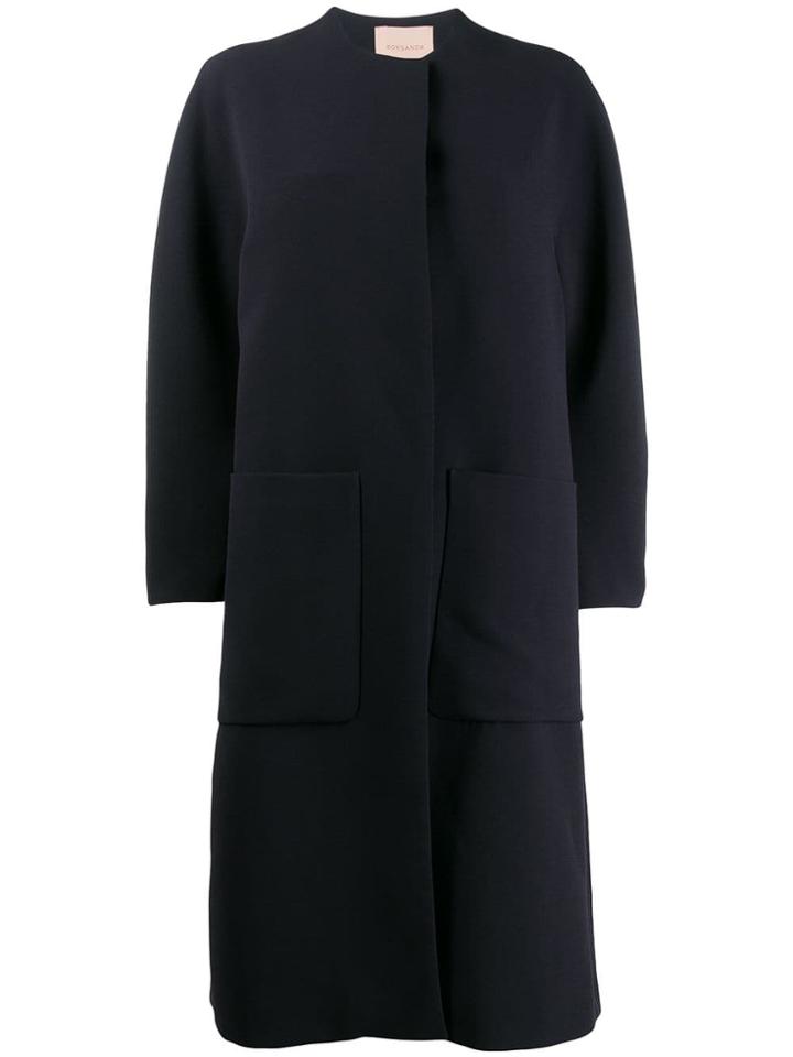 Roksanda Concealed Front Coat - Blue