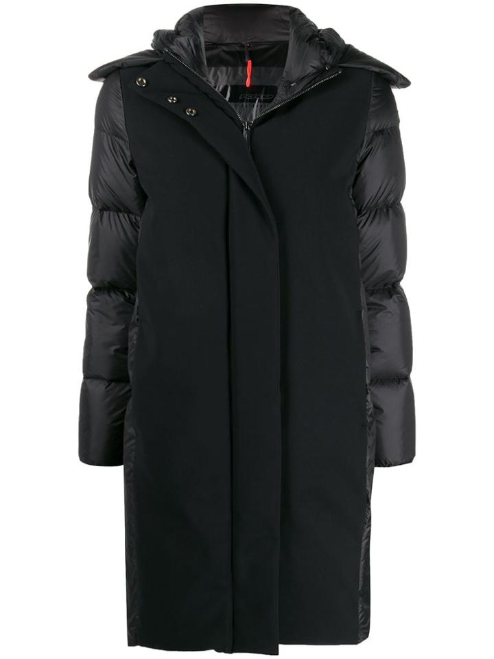 Rrd Feather Down Hooded Coat - Black