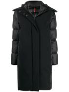 Rrd Feather Down Hooded Coat - Black