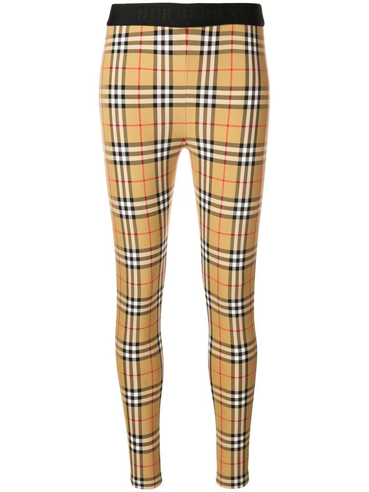Burberry Vintage Check Leggings - Brown