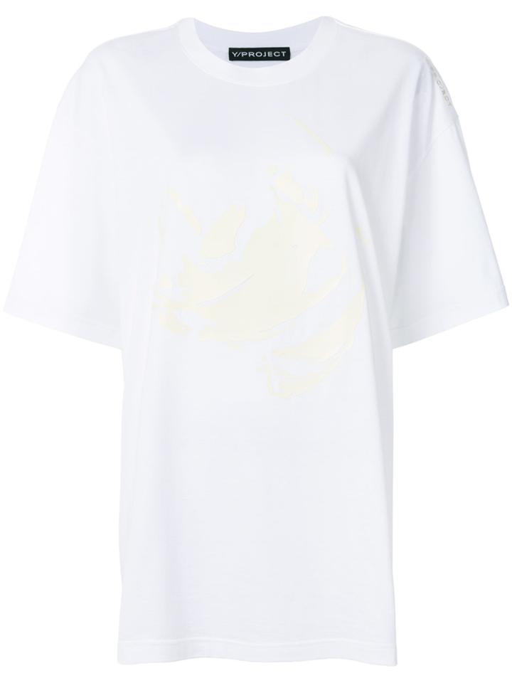 Y / Project Long Oversized T-shirt - White