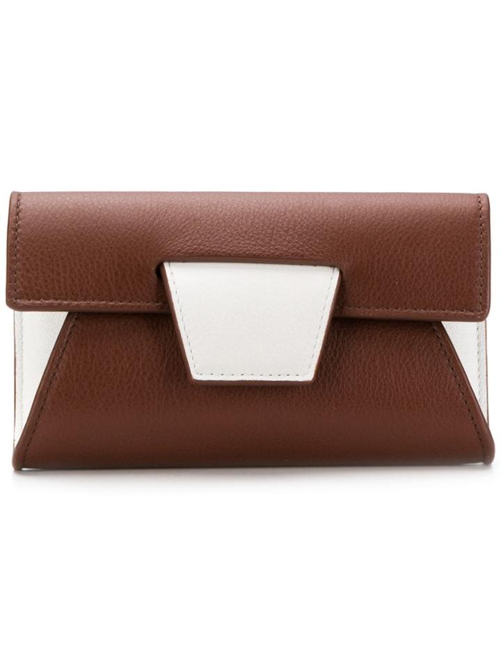 Yuzefi Lolita Colour-block Wallet - Brown