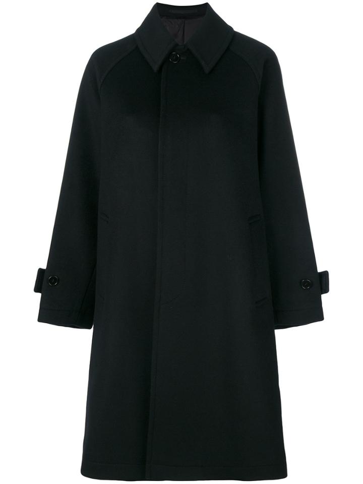 Comme Des Garçons Noir Kei Ninomiya Oversized Button Up Coat - Black