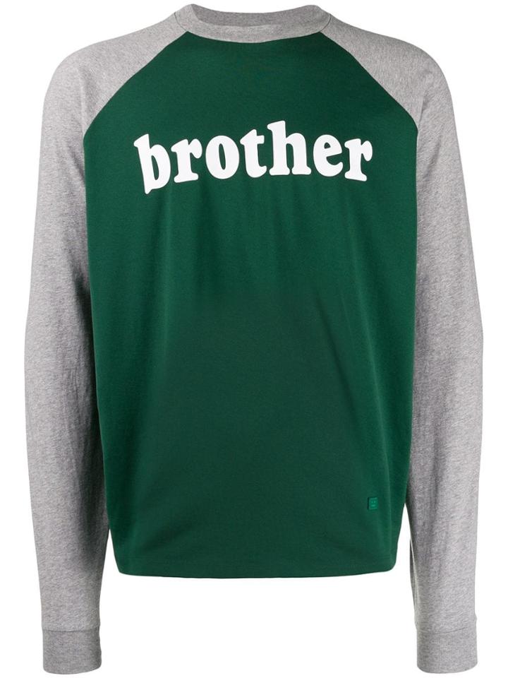 Acne Studios Printed Long-sleeved T-shirt - Green