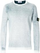 Stone Island Hand Sprayed Knitted Jumper - White