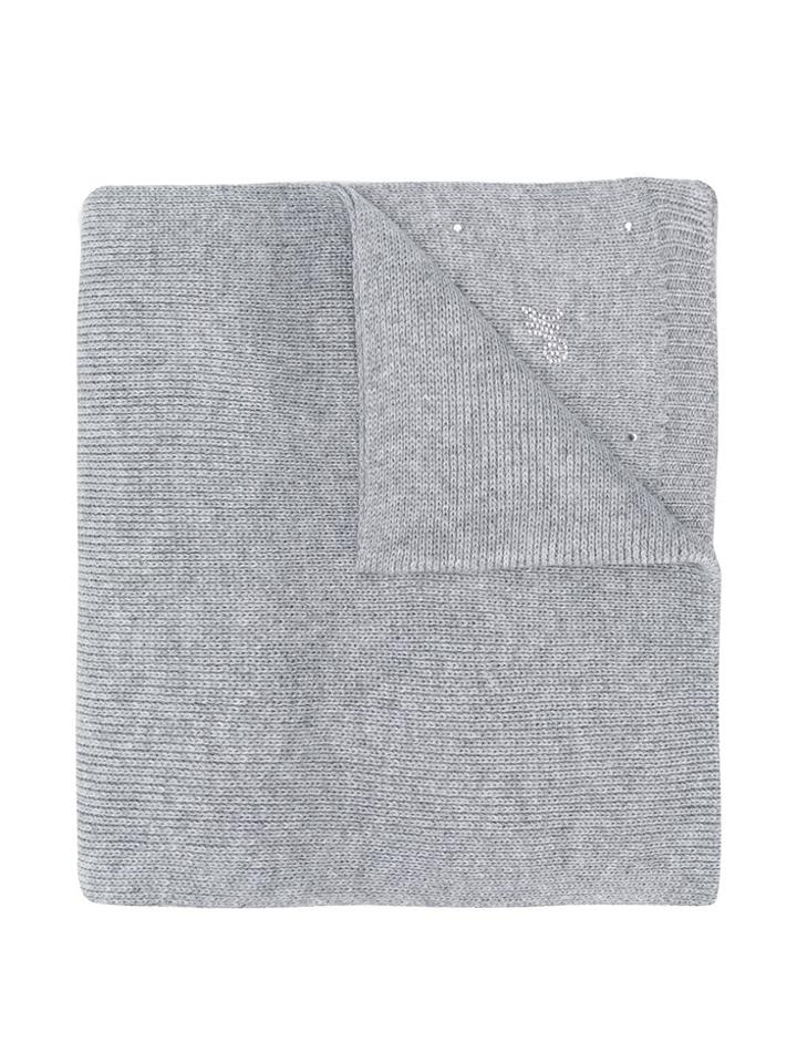 Monnalisa Knitted Scarf - Grey