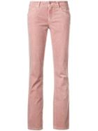 Cambio Slim-fit Corduroy Trousers - Pink & Purple