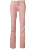 Cambio Slim-fit Corduroy Trousers - Pink & Purple