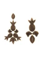 Osklen Osklen X Tarsila Pineapple Charm Drop Earrings - Black