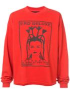 Enfants Riches Deprimes - E.r.d. Deluxe Long Sleeve T-shirt - Unisex - Cotton - L, Red, Cotton
