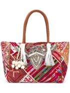 Antik Batik Embroidered Tote Bag - Multicolour