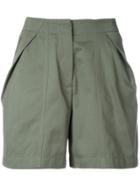Monse Pleated Shorts - Green