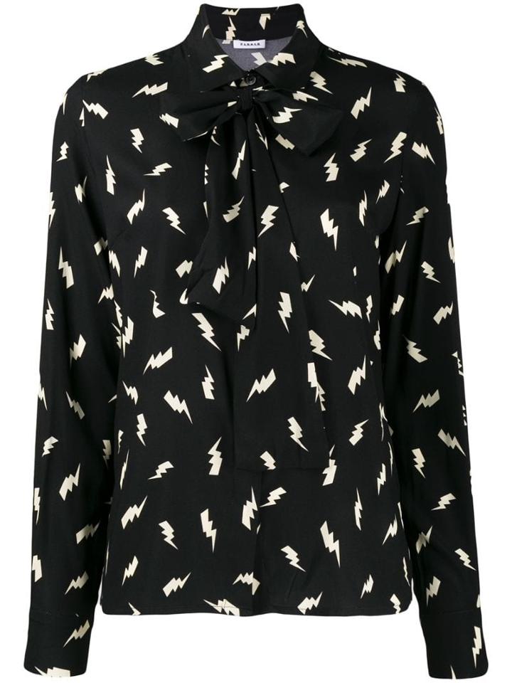 P.a.r.o.s.h. Lightning Print Shirt - Black