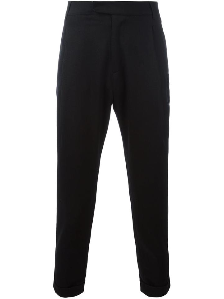Barena Classic Tapered Trousers, Men's, Size: 50, Black, Spandex/elastane/virgin Wool