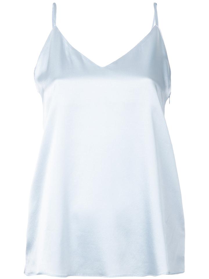 H Beauty & Youth Plain Cami Top, Women's, Size: Medium, Blue, Silk